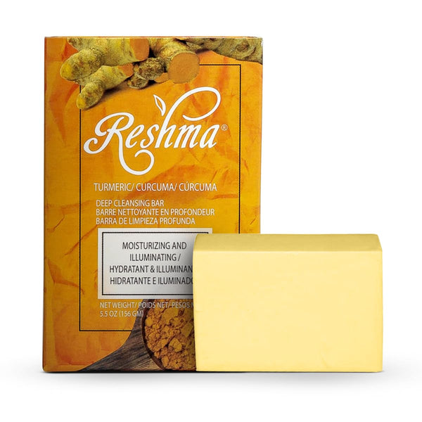 Reshma Beauty Turmeric Soap - Infused with Turmeric Extract, Olive Oil, Coconut Oil (Pack of 1), 5.05 oz