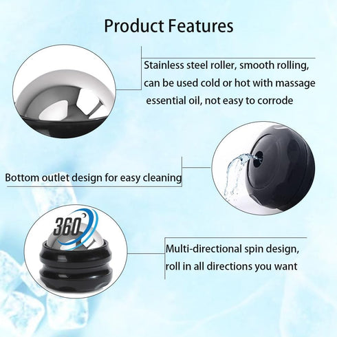 Cold Massage Roller Ball - Gifts for Men Women Teens, Stays Cold for 6 Hours, Home Office Travel Essentials