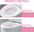 Portable Sitz Bath Basin with Flush for Postpartum and Postoperative Care, Foldable Pink Wash Basin for Pregnant Women