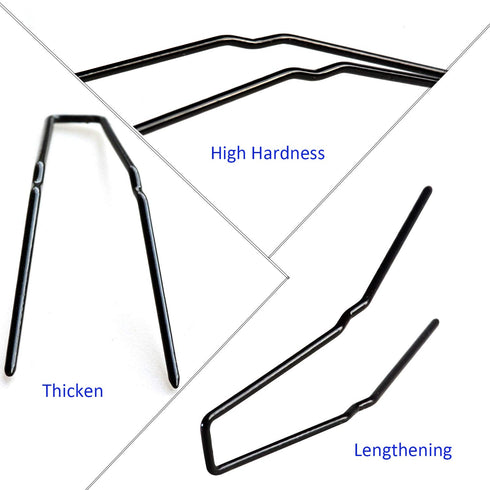 Professional Ballet U Shaped Hair-Pins, ROCST Black for Women Girls, 3 inch, 12 Pack (Black)