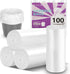 100 Count 4 Gallon Strong Transparent Unscented Trash Bags for Bathroom, Office, Kitchen, Bedroom