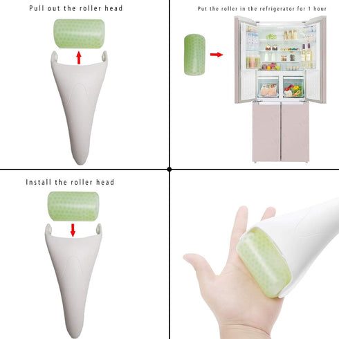 3 in 1 Jade Roller and Gua Sha Tool - Natural Anti-Wrinkle Face Massager for Eye, Neck, and Skin Care