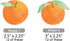 Set 24 Big Dot of Happiness Little Cutie Clementine - Paper Straw Decor - Orange Citrus Baby Shower or Birthday Party