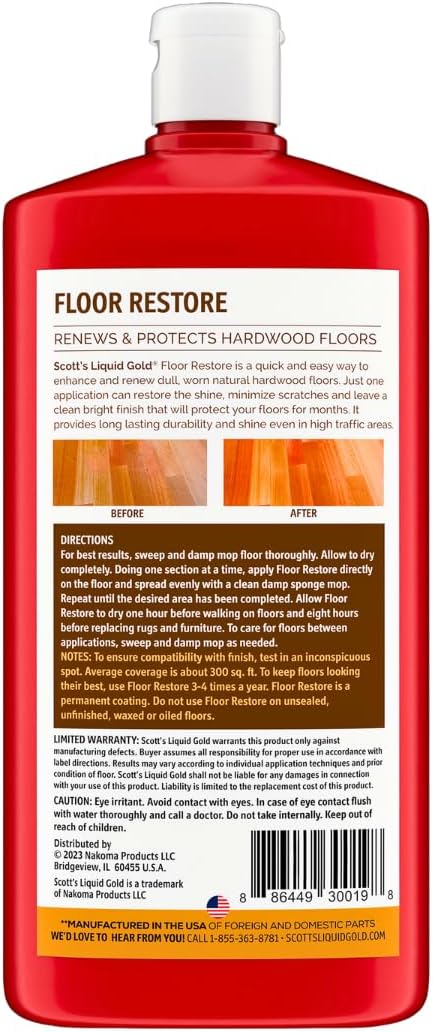 Scott's Liquid Gold Wood Floor Restorer - Revitalize Your Floors