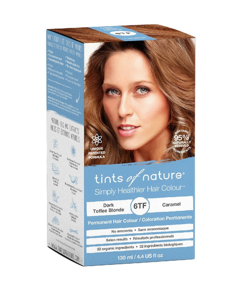 Tints of Nature Dark Toffee Blonde Permanent Hair Dye, 6TF, 4.4 fl oz, Ammonia-Free