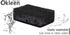 Okleen 9 Pack, 4.3x2.8x1.4 inches. Pack Black Scrub Sponges. Made in Europe. Heavy Duty and Non Scratch Fiber. Kitchen