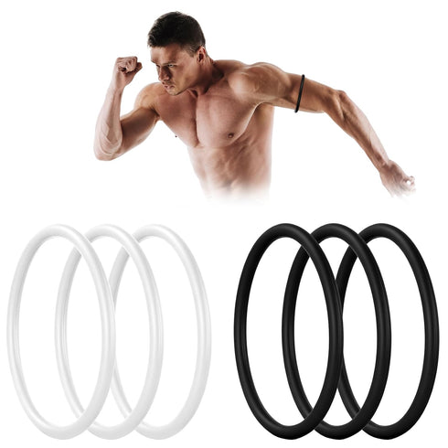 Macuezu 6 Pcs Patella Bands, Silicone Knee Bands for Patellar Tendon Support, 2.5