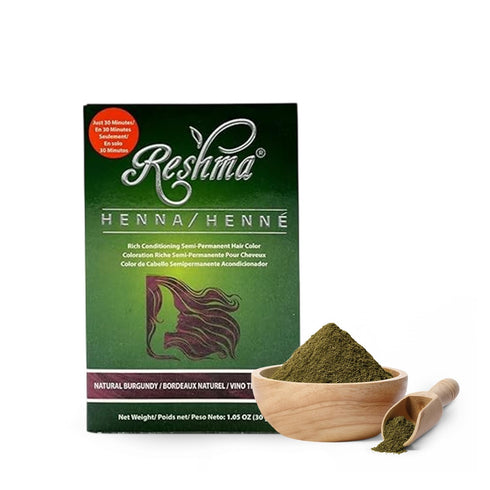 Reshma Beauty 30 Minute Henna Hair Color, Burgundy, 1.05 oz, Pack of 1, 100% Gray Coverage