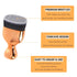 High Density Angled Foundation Kabuki Brush for Liquid Powder Cream Makeup, Buffing Stippling Blending (Gold)