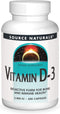 Source Naturals Vitamin D-3, 2000 IU, 200 Capsules, Bioactive form for Bone & Immune Health