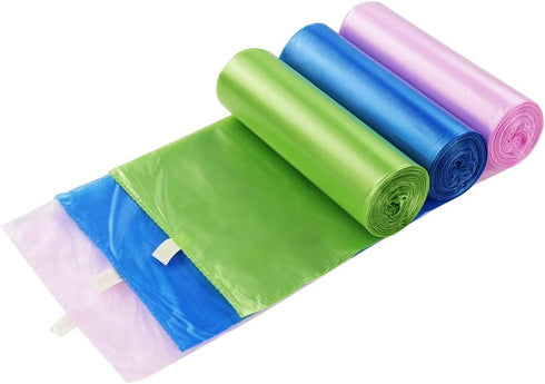 Hommp 8 Gallon Medium Trash Bags, Kitchen Garbage Bag, 60 Counts/ 3 Rolls