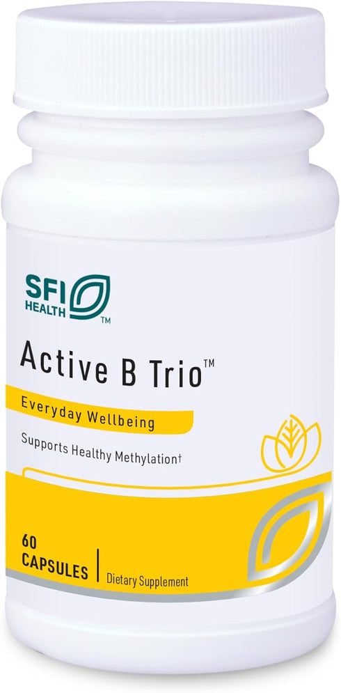 Klaire Labs Active B Trio - Active B Complex Vitamins for Mood & Energy Support, Vitamin B12 Supplement