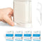 Automatic Pop Up Floss Sticks Holder with 4 Box 0.002in Soft Fine Floss, Waterproof Storage Box for Floss Picks,