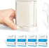 Automatic Pop Up Floss Sticks Holder with 4 Box 0.002in Soft Fine Floss, Waterproof Storage Box for Floss Picks,