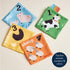 Itzy Ritzy Sensory Scarves Farm-Themed Put-and-Take Scarf Toy for Babies & Toddlers Teaches Animals, Numbers, Colors