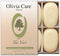 Olivia Care Bath & Body Bar Green Tea Soap, 4 Pack Gift Box, Organic Vegan Natural