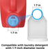 KERZEAT Nozzle Laundry Detergent Dispenser Cup Holder & Force-Saving Switch, Drip Catcher, Soap Dispenser, Room
