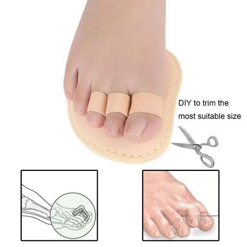 Toe Straightener Hammer Toes Corrector, 1 Pair with 3 Holes for Claw Toe, Mallet Toe, Contracted Toe, Hammer Toe Splint
