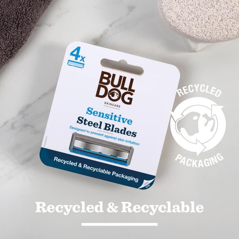 Bulldog Skincare Sensitive Bamboo Razor Blades, x4