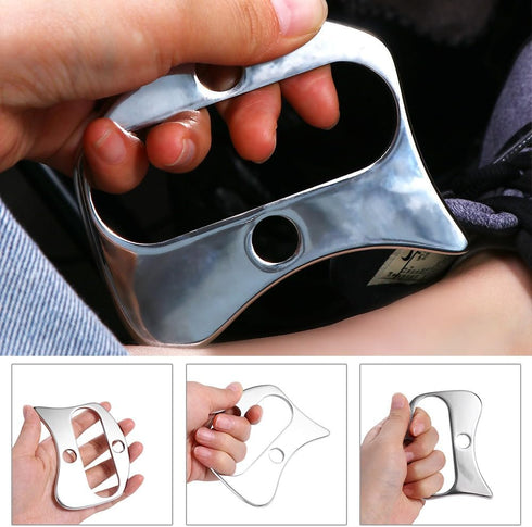 Sport Stainless Steel Scraping Massage Tool, Muscle Scraper for Deep Relaxation Tissue Therapy, Pain Relief Gua Sha