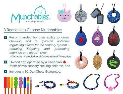 Sensory Chew Necklace Soccer Ball for Kids