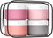 Travel Containers for Toiletries, Silicone Cream Jars BPA Free, TSA Approved 2oz Leak-proof Essentials with Lid for