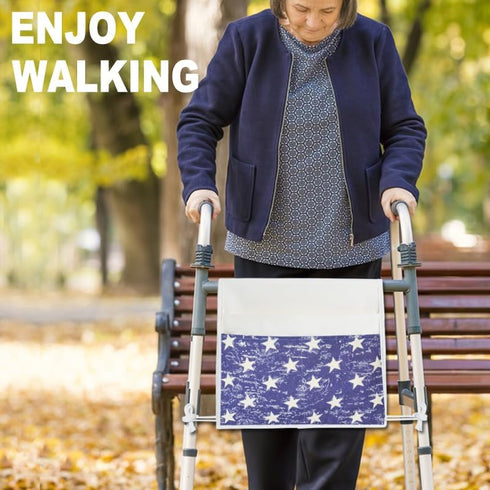 2 13"x14.5" TOGETRUE Walker Bag, Easy Access Walker Storage Basket with Large Pockets, Walker Accessories Bag