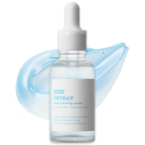 Frankly Heyday Serum - Deep Moisture & Radiance Boost with Panthenol & Hyaluronic Acid, 1.01 fl. oz