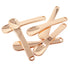 Honbay 6PCS Mini Zinc Alloy Makeup Spatula, Cosmetic Facial Cream Spoon, Beauty Scoop