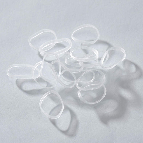 Youxuan 1000-Pack Elastic Hair Ties - Non-slip Rubber Hair Bands for Girls, Clear