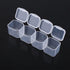 Adjustable 28 Slots Clear Plastic Medicine Pill Jewelry Organizer Box, Suitable for Pills and Earrings