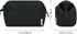Narwey Large Women Makeup Bag, Wide-open Travel Cosmetic Organizer Toiletry Bag for Cosmetics & Accessories (Black)