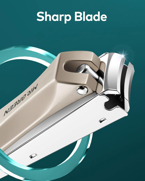 Nail Clippers for Thick Nails - Professional Nail Cutter with Catcher, Medical Grade Stainless Steel, Sharp and Durable
