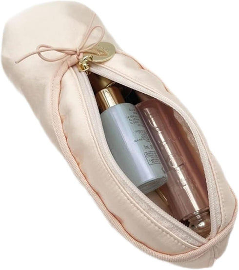 Ballet Dance Shoe Makeup Bag For Little Girls, Ballerina Slipper Makeup Pouch Bag, Ballet Pointe Shoes Gifts (2, pink)