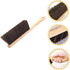 Hand Broom Brush, 3pcs Hand Broom with Wood Handle, Soft Whisk Broom for Cleaning Counter Furniture Carpet