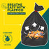 Plastico Extra Tall Kitchen Trash Bags, 18 Gallon, Black, 36 Garbage Bags, Extra Strong, Easy Drawstrings, Unscented