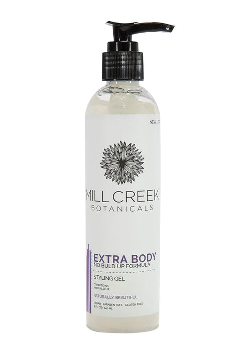 Mill Creek Natural Styling Gel- Extra Body - 8 fl. oz/ 240 ml.