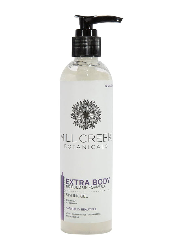 Mill Creek Natural Styling Gel- Extra Body - 8 fl. oz/ 240 ml.
