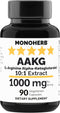 AAKG - L-Arginine Alpha-Ketoglutarate - 1000 mg - 90 Vegetarian Capsules