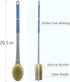 Shower Brush with Soft and Stiff Bristles, 20.5" Extra Long Handle Dual-Sided Back Scrubber Bath Brush