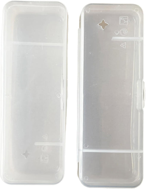 White Transparent Shaving Box - Razor Protector Plastic Cover Container for Manual Razor Accessories