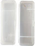 White Transparent Shaving Box - Razor Protector Plastic Cover Container for Manual Razor Accessories