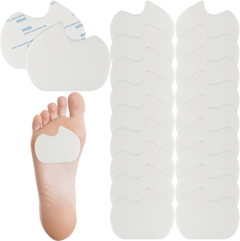 Syhood 40 Pcs Metatarsal Pad Men Women 1/4 Inch Thick Ball of Foot