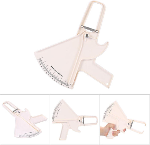 Body Caliper, 0-80MM Body Fat Measure Skinfold Caliper, Weight Loss Measuring Tester, Skinfold Fat Caliper for Fitness 2 Colors(White)