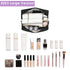 Large Black Makeup Bag - Zipper Pouch Travel Cosmetic Organizer for Women