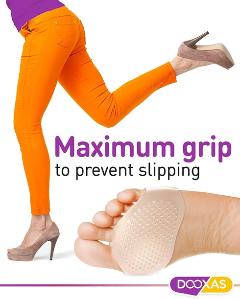 Clear Gel Metatarsal Foot Pads, Thicker Silicone Cushion Pads for Comfort and Pain Relief, Upgraded Shoe Pads for Women