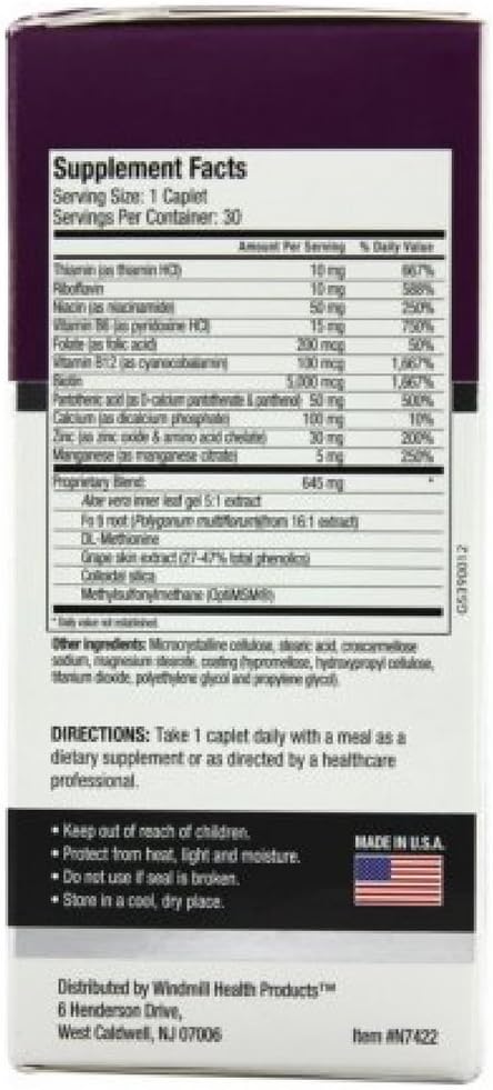 Rejuvicare Hair, Skin & Nails Beauty Formula with Biotin, Collagen Building Vitamins and Minerals, 30 servings