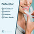 Retainer Cleanser Tablets and Soak Container, Universal Denture Cleaning Tablets and Bath Case for Stains