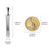 LISAPACK 4 Pack Metal Makeup Spatula - Mini Spoon for Facial Cosmetic, Face Mask (Silver & Gold)