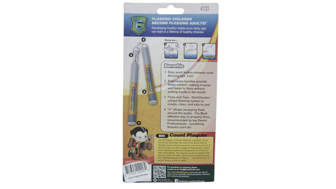 Flossers Dental Floss for Braces, Threaders Tool, Gum Flossing Picks, Grey Argyle, Count Plaqula